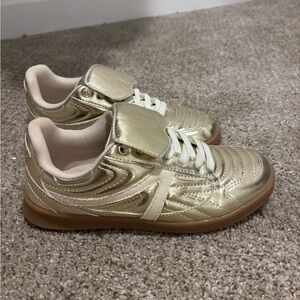 Gold sneakers